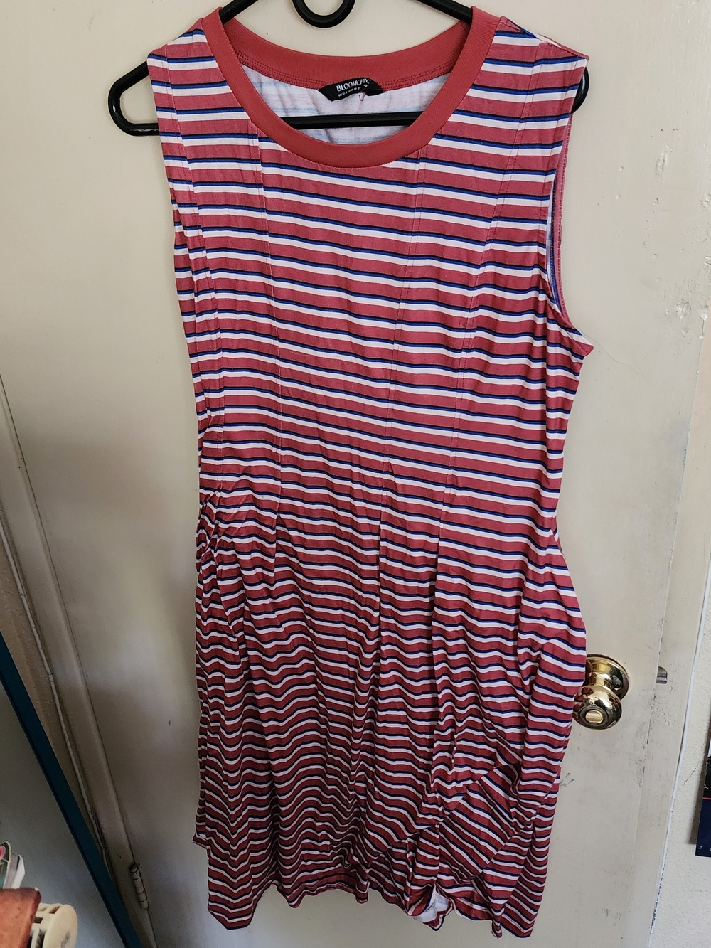 BloomChic Sleeveless Striped Dress
